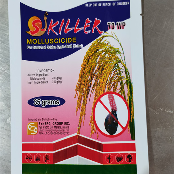OEM/ODM Supplier Dinotefuran - Wholesale Supplier Niclosamide 70% WP Molluscicide Powder Kinlling Pomacea – AgeruoBiotech detail pictures
