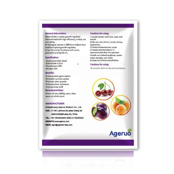 Ageruo Brassinolide 0.1% SP in Plant Growth Regulator