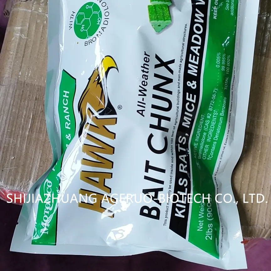 High Quality Nitenpyram Insecticide - Bromadiolone Rodenticide Rodenticide 0.005% Block Bait Rat Poison Bromadiolon – AgeruoBiotech detail pictures